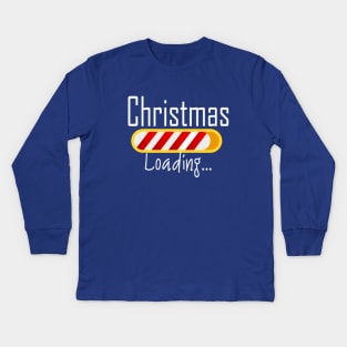 Christmas 2024 loading Kids Long Sleeve T-Shirt